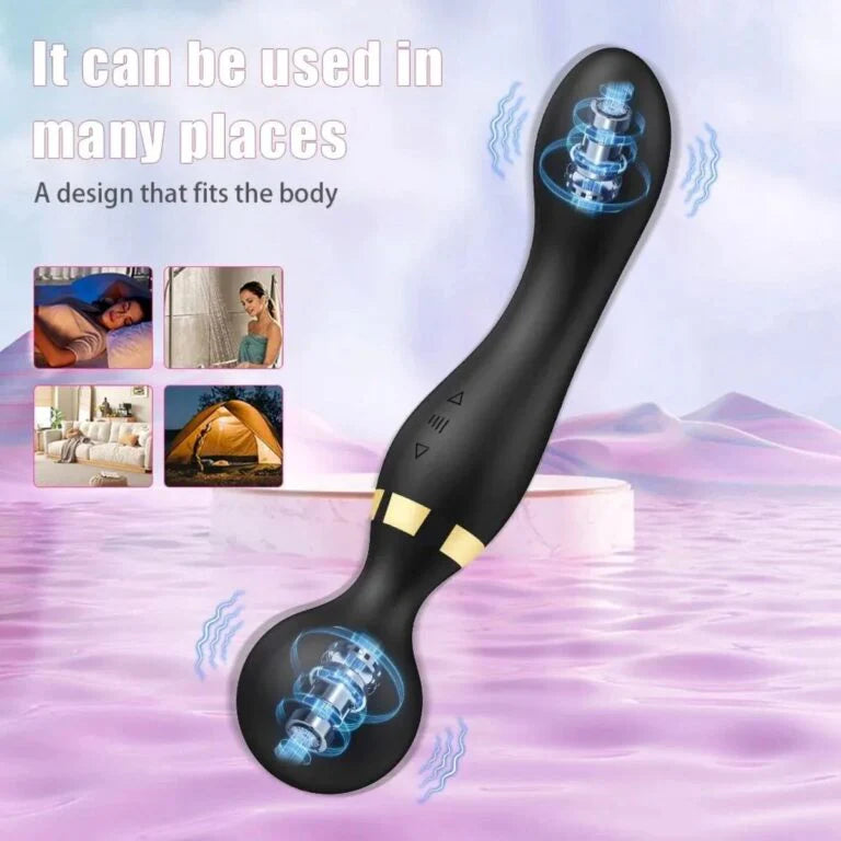 Double Ended 2 in 1 Wand Vibrat0r